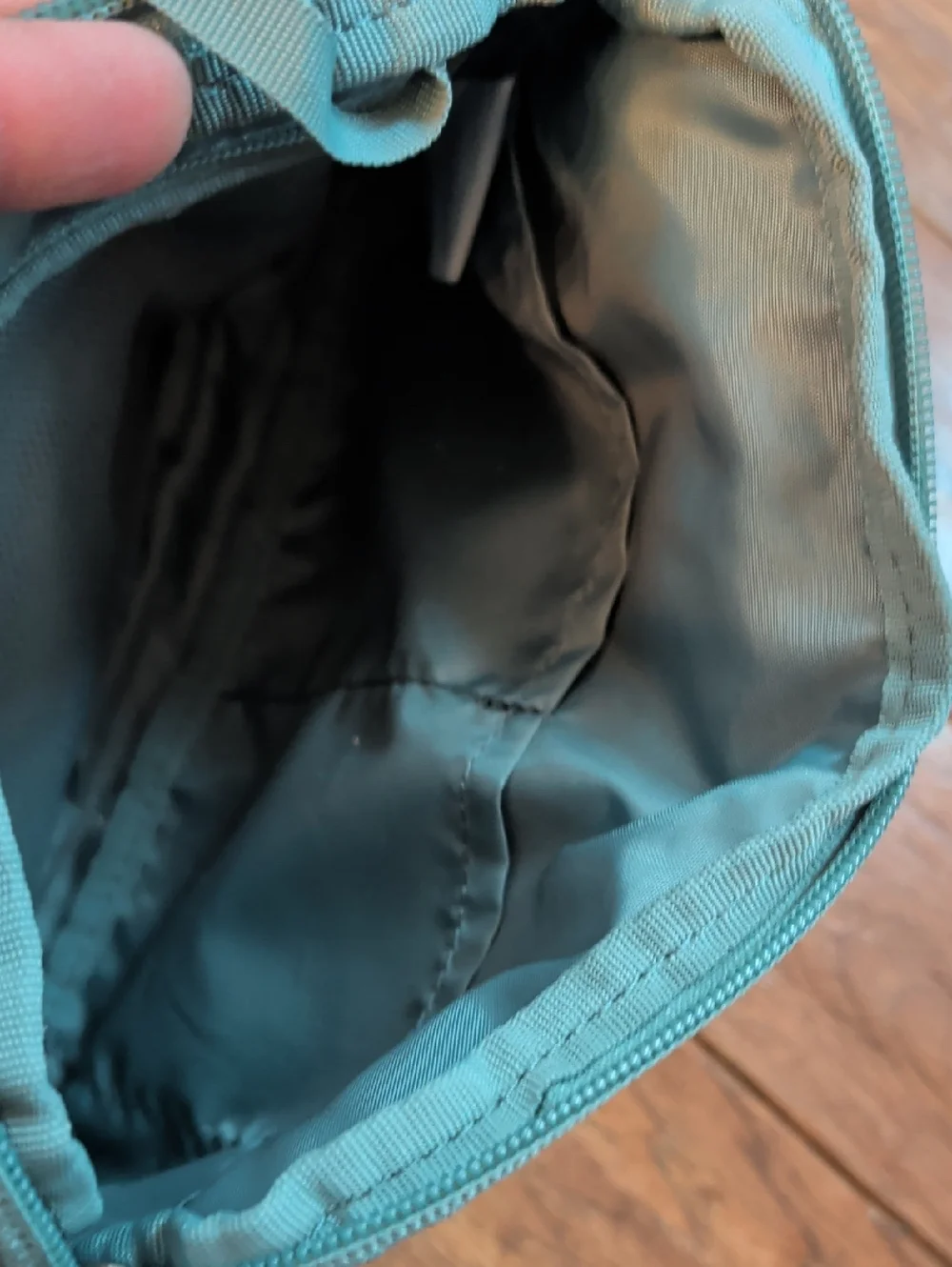 Eddie Bauer Blue Green Nylon Crossbody Bag